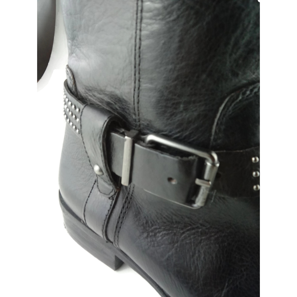 JESSICA SIMPSON Studded Buckle Leather Riding Boot - Picture 2 of 8